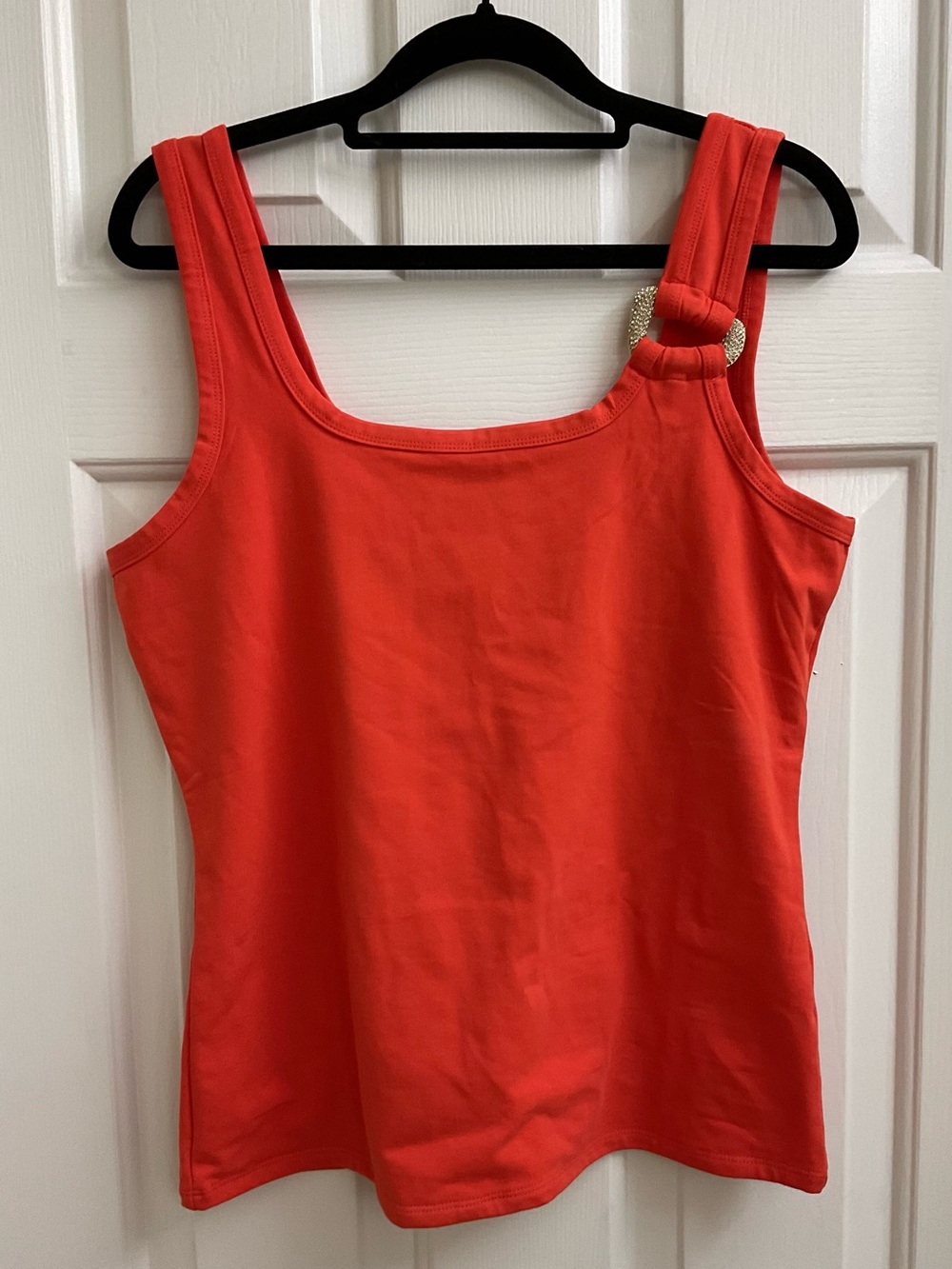 BOSTON PROPER Tank Top with Decorative Ring Embellishment Size M